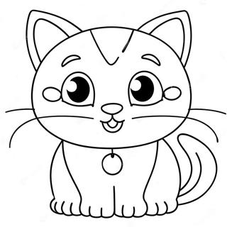 Cartoon Cat Coloring Pages