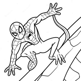 Spiderman And Lizard In Action Coloring Page 29124-23493