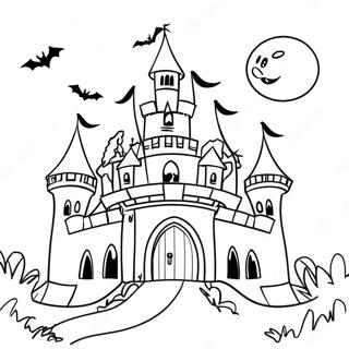 Spooky Mystery Castle Coloring Page 29154-23517