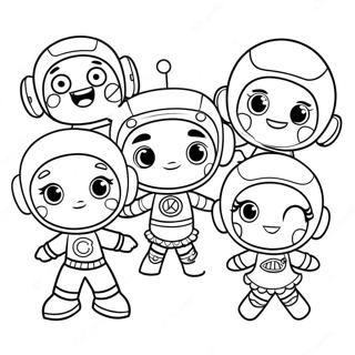 Team Umizoomi Characters Coloring Page 29164-23525