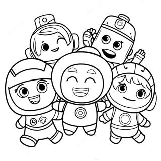 Team Umizoomi Characters Coloring Page 29164-23526