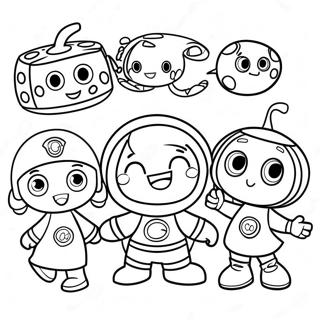 Team Umizoomi Characters Coloring Page 29164-23528