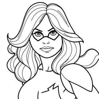 Ms Marvel Coloring Pages