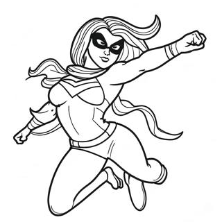 Ms Marvel In Action Coloring Page 29194-23551