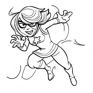 Ms Marvel In Action Coloring Page 29194-23552