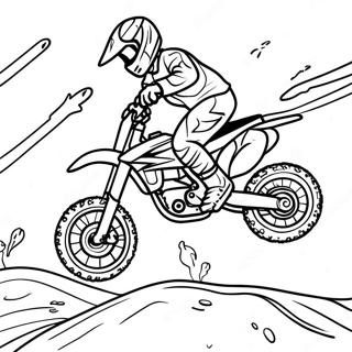 Dirt Bike Racing Coloring Page 291-231