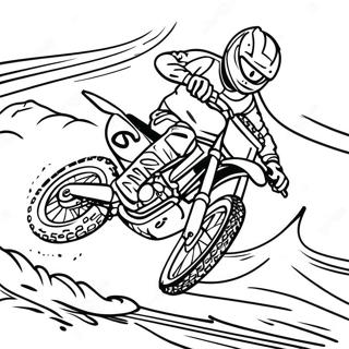 Dirt Bike Racing Coloring Page 291-232