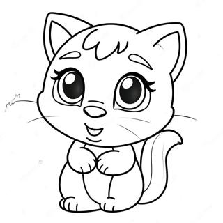 Talking Angela Coloring Page 29203-23555