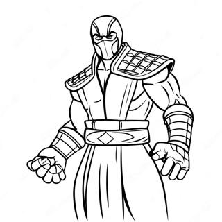 Sub Zero Mortal Kombat Coloring Pages