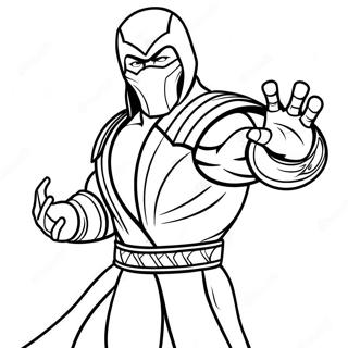 Sub Zero Mortal Kombat Coloring Page 29213-23568