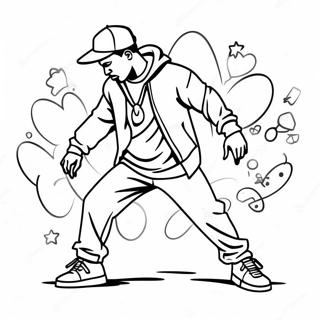 Hip Hop Coloring Pages