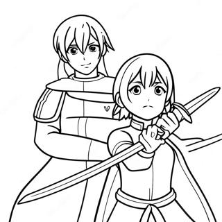 Sword Art Online Coloring Page 29243-23586