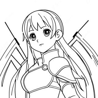 Sword Art Online Coloring Page 29243-23587