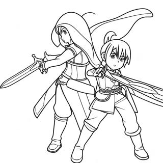 Sword Art Online Coloring Page 29243-23588