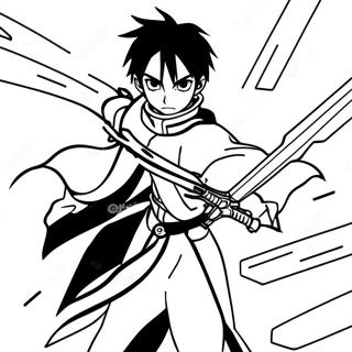 Kirito In Epic Battle Coloring Page 29244-23590