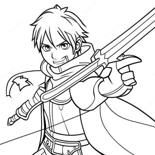 Kirito In Epic Battle Coloring Page 29244-23591