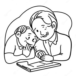 Compassionate Social Worker Helping Kids Coloring Page 29284-23636