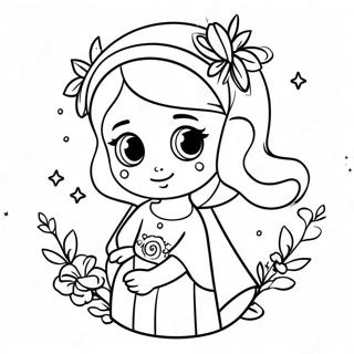 Cute Virgo Character Coloring Page 29294-23626