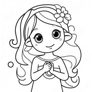 Cute Virgo Character Coloring Page 29294-23627