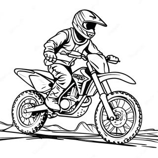 Cool Dirt Bike Rider Coloring Page 292-233