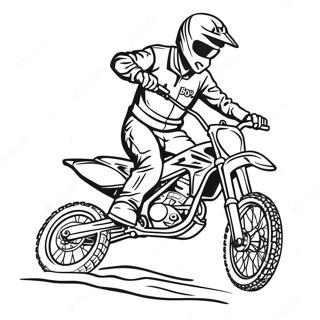 Cool Dirt Bike Rider Coloring Page 292-234