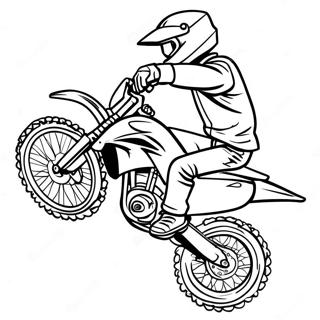 Cool Dirt Bike Rider Coloring Page 292-235