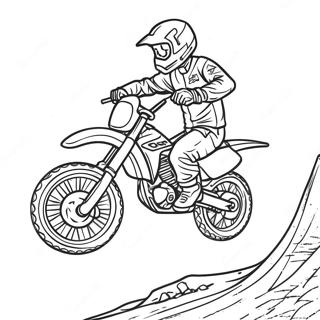 Cool Dirt Bike Rider Coloring Page 292-236