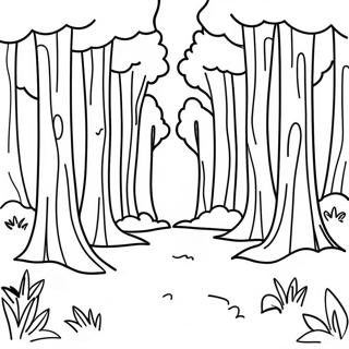 Forest Landscape Coloring Page 29313-23642