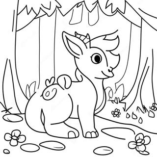 Enchanting Forest Creatures Coloring Page 29314-23646