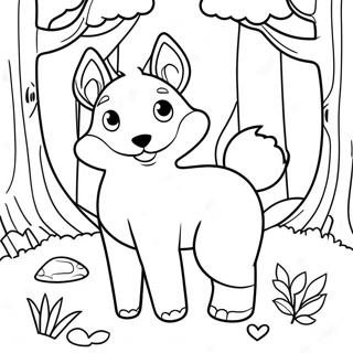 Enchanting Forest Creatures Coloring Page 29314-23648