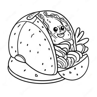 Taco Coloring Page 2931-2444