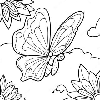 Colorful Silkwing In Flight Coloring Page 29324-23653