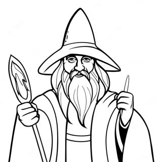 Wizards Coloring Pages