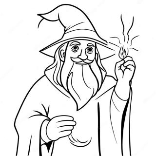 Wizards Coloring Pages