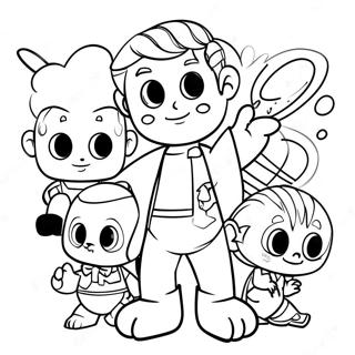 Dtkl Characters Coloring Page 29404-23714