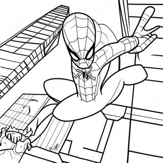 Black Suit Spider Man No Way Home Coloring Page 29413-23718