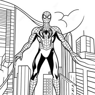 Black Suit Spider Man No Way Home Coloring Page 29413-23719