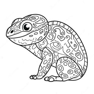 Leopard Gecko Coloring Pages