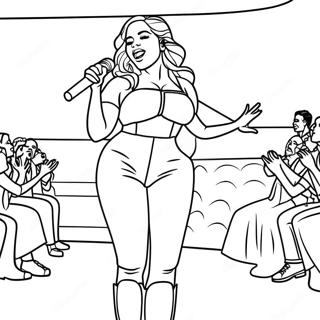 Karol G Performing On Stage Coloring Page 2942-2454