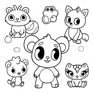 Cute Zooba Animals Coloring Page 29464-23761