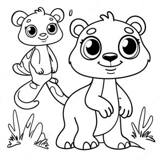 Cute Zooba Animals Coloring Page 29464-23762