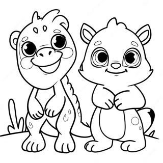 Cute Zooba Animals Coloring Page 29464-23764