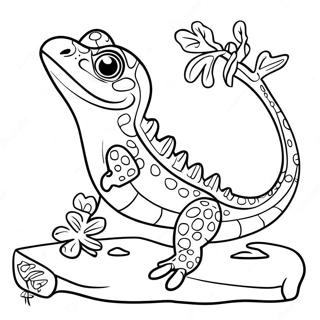 Gecko Coloring Pages