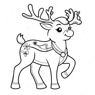 Christmas Reindeer Coloring Pages