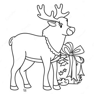 Christmas Reindeer Coloring Page 29493-23780