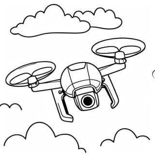 Drone Flying In The Sky Coloring Page 29543-23818