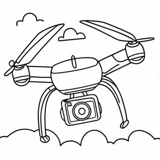 Drone Flying In The Sky Coloring Page 29543-23819