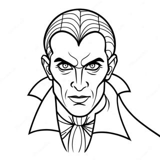 Spooky Gothic Vampire Coloring Page 29564-23844