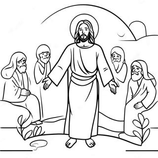 Jesus Miracles Coloring Pages