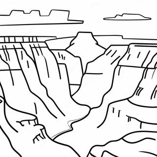 Grand Canyon Scenic View Coloring Page 29583-23856